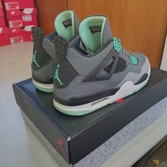 Size 10.5 - Jordan 4 Retro Green Glow 2013 OG box excellent condition - Picture 11 of 11